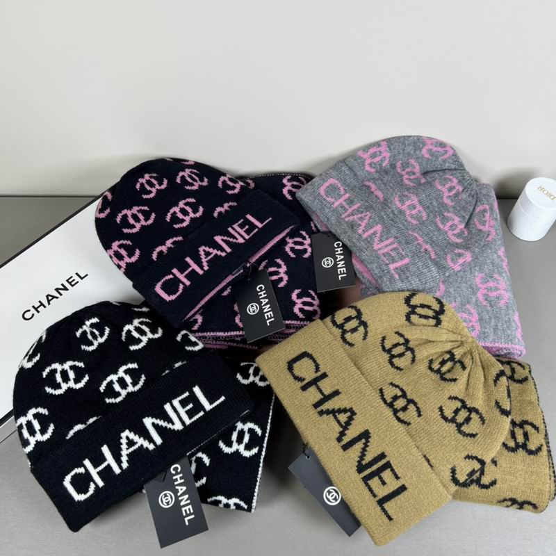 Chanel scarf hat dx12